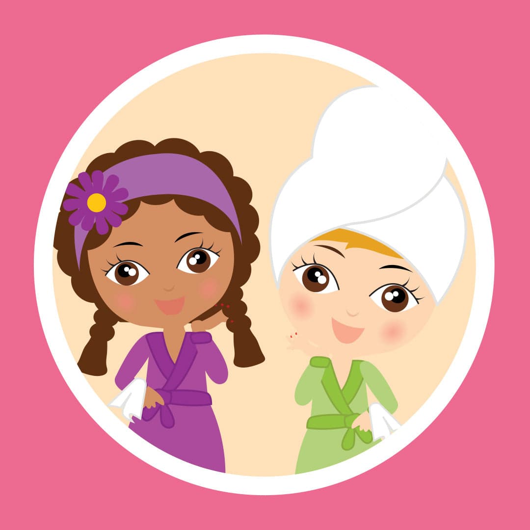 Pamper themed party room
